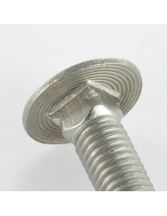 Testa Poelier Con Colletto Quadrato Acciaio Inox A2 M6X55... 2