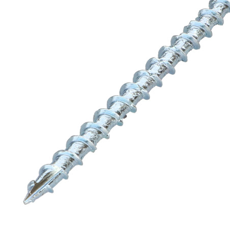 1 x Vite per telaio TEKOR Testa Forata Dentellato T40 10X120 Filettata Su 80 cut Chiodo Anti-Spacco 17 Zincate