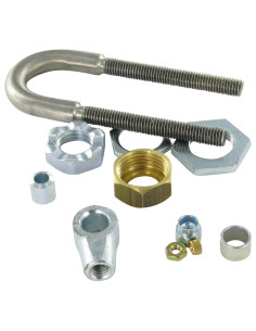 Distanziatore 14X30 Forato 9 Acciaio Grezzo