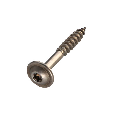 1 x Vite Per Legno Testa Cilindrica Acciaio Inox A2 8X60 Filettata Su 50 T40 Diametro Della Testa: 20