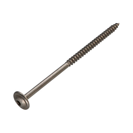 1 x Vite Per Legno Testa Cilindrica Acciaio Inox A2 8X120 Filettata Su 80 T40 Diametro Della Testa: 20