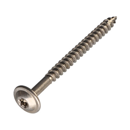 1 x Vite Per Legno Testa Cilindrica Acciaio Inox A2 8X120 Filettata Su 80 T40 Diametro Della Testa: 20