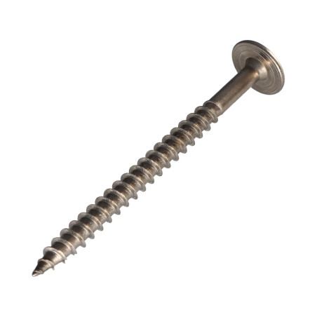 1 x Vite Per Legno Testa Cilindrica Acciaio Inox A2 8X120 Filettata Su 80 T40 Diametro Della Testa: 20