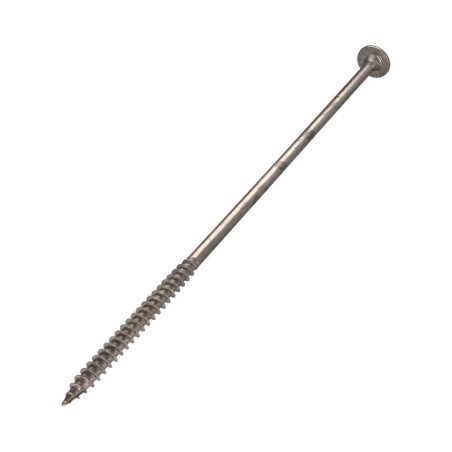 1 x Vite Per Legno Testa Cilindrica Acciaio Inox A2 8X220 Filettata Su 80 T40 Diametro Della Testa: 20