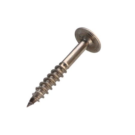 1 x Vite Per Legno Testa Cilindrica Acciaio Inox A2 10X60 Filettata Su 50 T40 Diametro Della Testa: 25