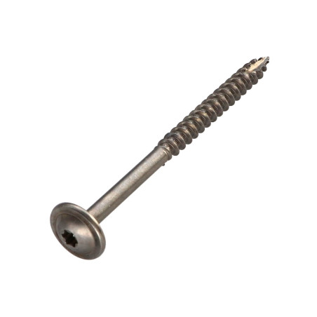 1 x Vite Per Legno Testa Cilindrica Acciaio Inox A2 6X65 Filettata Su 36 T25 Diametro Della Testa: 15