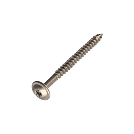 1 x Vite Per Legno Testa Cilindrica Acciaio Inox A2 8X100 Filettata Su 80 T40 Diametro Della Testa: 20