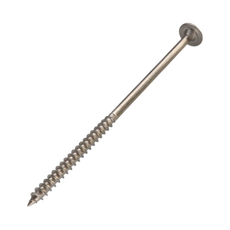 1 x Vite Per Legno Testa Cilindrica Acciaio Inox A2 8X160 Filettata Su 80 T40 Diametro Della Testa: 20