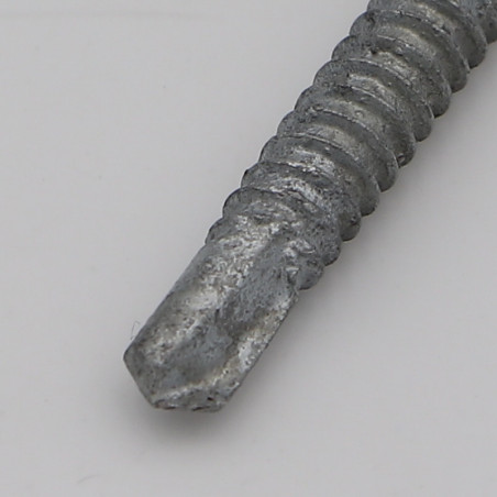 1 x Vite Autoperforante Testa Esagonale Liscio 6,3X125 Elevata Resistenza Alla Corrosione Acciaio Zincato A Caldo