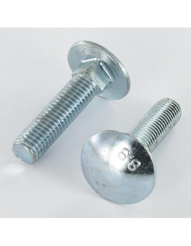 1 x Testa Poelier Con Colletto Quadrato M12X50...