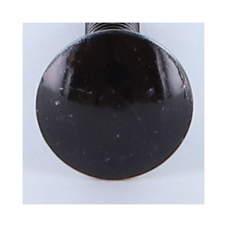 1 x Testa Poelier Con Colletto Quadrato M6X30 Discussione completa Acciaio Zincato Nero