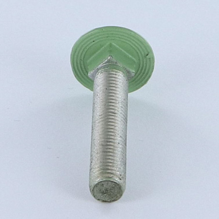 1 x Testa Poelier Con Colletto Quadrato M7X40 Passo 100 Discussione completa Alluminio Ral6021 Verde Pallido 30%B