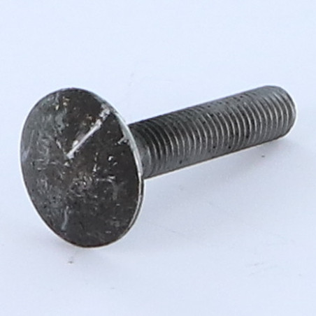 1 x Testa Poelier Con Colletto Quadrato M8X45 Discussione completa Acciaio Grezzo