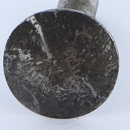1 x Testa Poelier Con Colletto Quadrato M8X45 Discussione completa Acciaio Grezzo