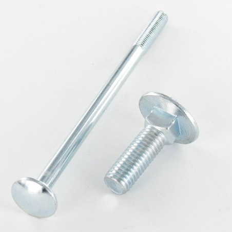 1 x Testa Poelier Con Colletto Quadrato M12X136 Filettata Su 16 Quadrato 16X16X4 Zincate