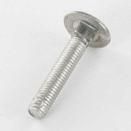 1 x Testa Poelier Con Colletto Quadrato M6X45 Discussione completa Zincate