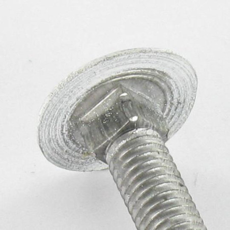 1 x Testa Poelier Con Colletto Quadrato M7X65 Passo 100 Discussione completa Alluminio Ral9016 Bianco Traffico 30%