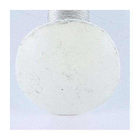 1 x Testa Poelier Con Colletto Quadrato M7X40 Passo 100 Discussione completa Alluminio Ral9016 Bianco Traffico 80%B