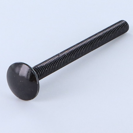 1 x Testa Poelier Con Colletto Quadrato M6X70 Discussione completa Acciaio Zincato Nero
