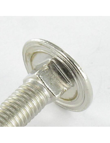 1 x Testa Poelier Con Colletto Quadrato M5X25...