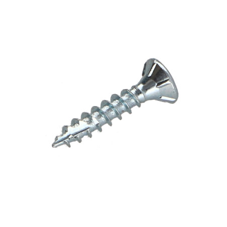 1 x Viti per legno TEKOR Testa Forata Dentellato 4X20 T20 Zincate Discussione completa cut Chiodo Anti-Spacco 17