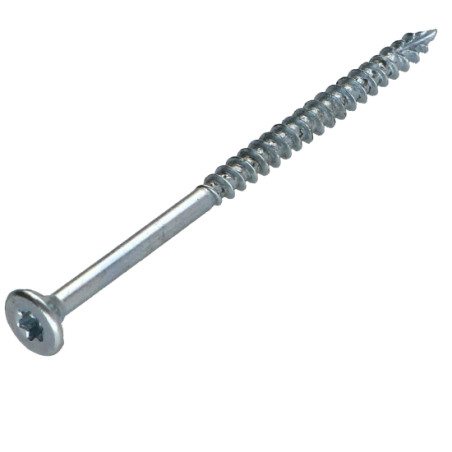 1 x Viti per legno TEKOR Testa Forata Dentellato 4,5X70 Filettata Su 42 T25 Zincate cut Chiodo Anti-Spacco 17