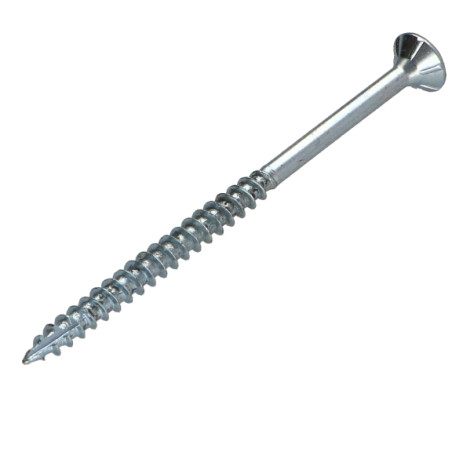 1 x Viti per legno TEKOR Testa Forata Dentellato 4,5X70 Filettata Su 42 T25 Zincate cut Chiodo Anti-Spacco 17