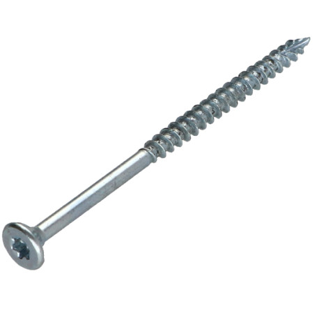 1 x Viti per legno TEKOR Testa Forata Dentellato 6X70 Filettata Su 42 T30 Zincate cut Chiodo Anti-Spacco 17