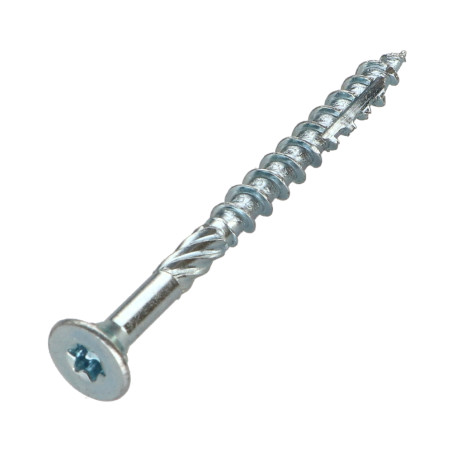 1 x Vite per telaio TEKOR Testa Forata Dentellato T30 6X60 Filettata Su 40 cut Chiodo Anti-Spacco 17 Zincate