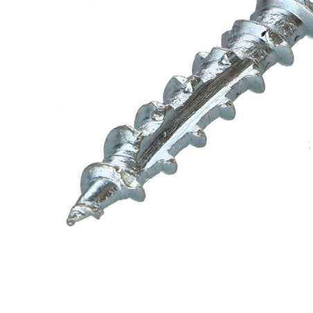 1 x Vite per telaio TEKOR Testa Forata Dentellato T30 6X60 Filettata Su 40 cut Chiodo Anti-Spacco 17 Zincate
