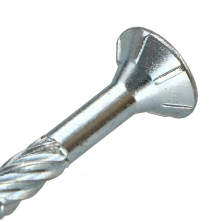 1 x Vite per telaio TEKOR Testa Forata Dentellato T30 6X60 Filettata Su 40 cut Chiodo Anti-Spacco 17 Zincate