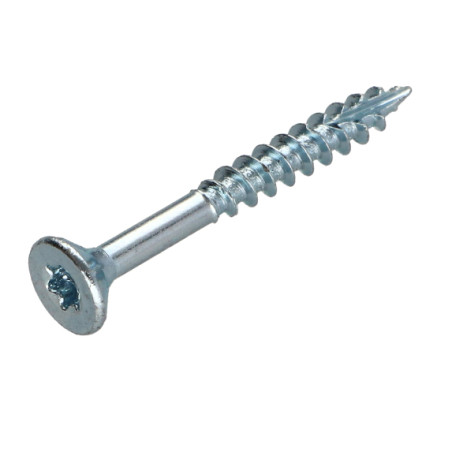 1 x Viti per legno TEKOR Testa Forata Dentellato 4X40 Filettata Su 24 T20 Zincate cut Chiodo Anti-Spacco 17