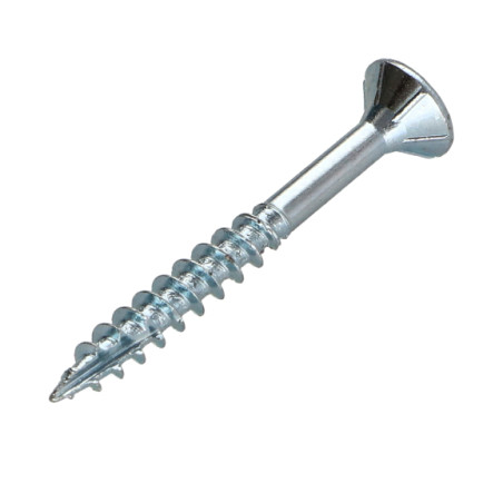 1 x Viti per legno TEKOR Testa Forata Dentellato 4X40 Filettata Su 24 T20 Zincate cut Chiodo Anti-Spacco 17