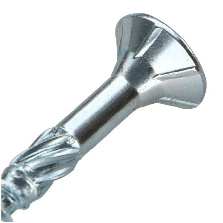 1 x Vite per telaio TEKOR Testa Forata Dentellato T25 5X50 Filettata Su 27 cut Chiodo Anti-Spacco 17 Zincate