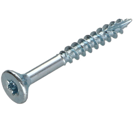 1 x Viti per legno TEKOR Testa Forata Dentellato 3,5X50 Filettata Su 30 T15 Zincate cut Chiodo Anti-Spacco 17