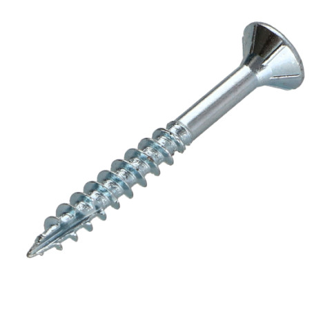 1 x Viti per legno TEKOR Testa Forata Dentellato 3,5X50 Filettata Su 30 T15 Zincate cut Chiodo Anti-Spacco 17
