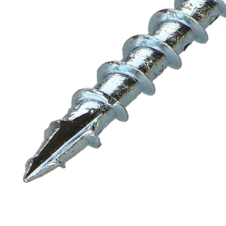 1 x Vite per telaio TEKOR Testa Forata Dentellato T25 5X100 Filettata Su 50 cut Chiodo Anti-Spacco 17 Zincate