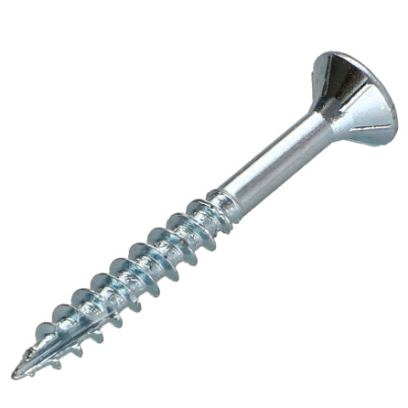 1 x Viti per legno TEKOR Testa Forata Dentellato 4X45 Filettata Su 27 T20 Zincate cut Chiodo Anti-Spacco 17