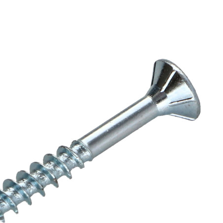 1 x Viti per legno TEKOR Testa Forata Dentellato 4,5X50 Filettata Su 30 T25 Zincate cut Chiodo Anti-Spacco 17