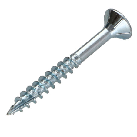 1 x Viti per legno TEKOR Testa Forata Dentellato 3,5X35 Filettata Su 21 T15 Zincate cut Chiodo Anti-Spacco 17