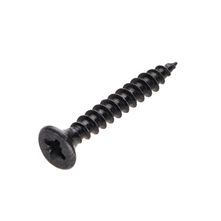 1 x Vite Per Legno E Truciolato Testa Forata Pozi PZ5 4,5X30 Discussione completa Acciaio Zincato Nero