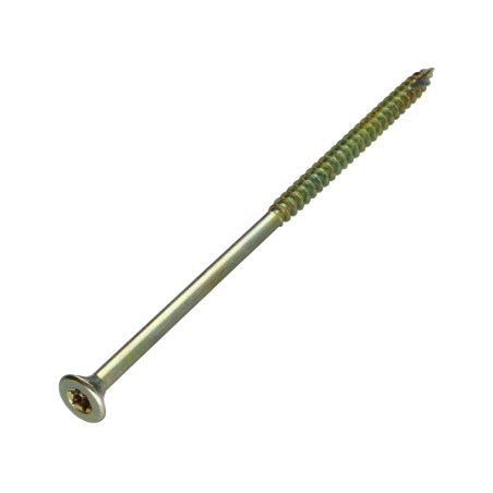 1 x Viti per legno TEKOR Testa Forata Dentellato 6X140 Filettata Su 70 T30 ZBCR3+ cut Chiodo Anti-Spacco 17