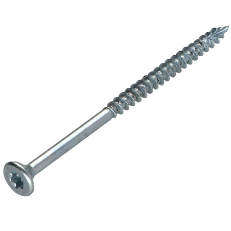 1 x Viti per legno TEKOR Testa Forata Dentellato 4X60 Filettata Su 36 T20 Zincate cut Chiodo Anti-Spacco 17