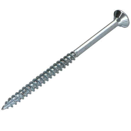 1 x Viti per legno TEKOR Testa Forata Dentellato 4X60 Filettata Su 36 T20 Zincate cut Chiodo Anti-Spacco 17