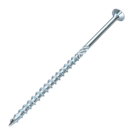 1 x Vite per telaio TEKOR Testa Forata Dentellato T40 8X120 Filettata Su 70 cut Chiodo Anti-Spacco 17 Zincate
