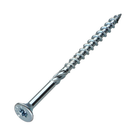 1 x Vite per telaio TEKOR Testa Forata Dentellato T30 6X100 Filettata Su 60 cut Chiodo Anti-Spacco 17 Zincate