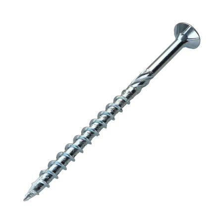 1 x Vite per telaio TEKOR Testa Forata Dentellato T30 6X100 Filettata Su 60 cut Chiodo Anti-Spacco 17 Zincate