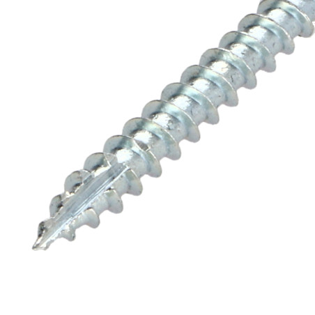 1 x Viti per legno TEKOR Testa Forata Dentellato 4,5X45 T25 Zincate Discussione completa cut Chiodo Anti-Spacco 17