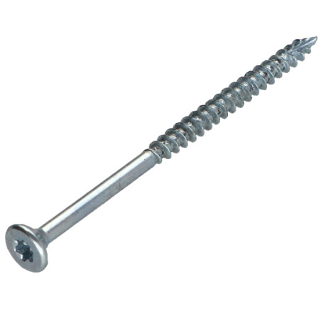 1 x Viti per legno TEKOR Testa Forata Dentellato 6X60 Filettata Su 36 T30 Zincate cut Chiodo Anti-Spacco 17