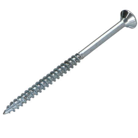 1 x Viti per legno TEKOR Testa Forata Dentellato 6X60 Filettata Su 36 T30 Zincate cut Chiodo Anti-Spacco 17